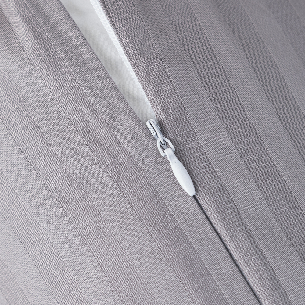 Комплект постельного белья Страйп Сатин Однотонный на резинке CTR030