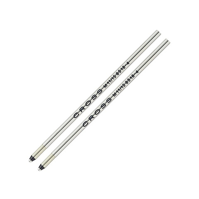 Cross Стержень (2 шт.) шариковый для ручки Tech3 и Tech4, M, черный