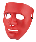 Красная маска из пластика (Цвет: красный)