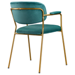 Стул Bergenson Bjorn Eirill, велюр, темно-зеленый