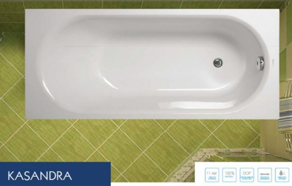 Акриловая ванна VAGNERPLAST KASANDRA 170x70
