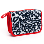 Пенал 2 отделения Alingar, искусственный мех, молния, 115 х 190 мм, "Леопард", леопардовые пятна