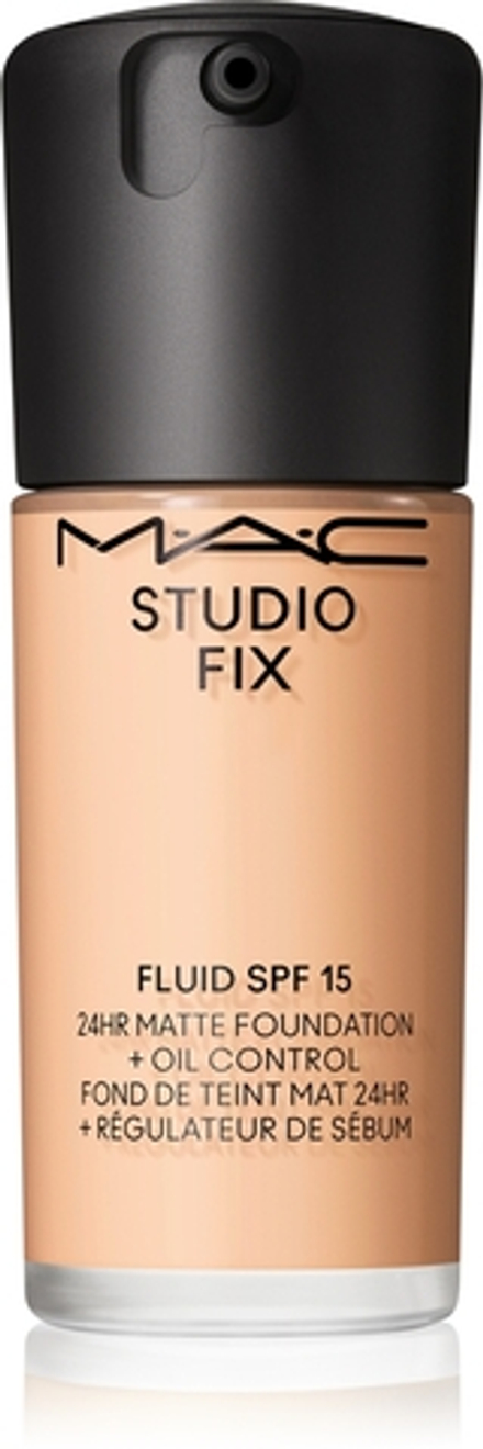 MAC Cosmetics Studio Fix Fluid SPF 15 24HR Matte Foundation + Oil Control - Тональная основа матирующая SPF 15 оттенок N5, 30 ml