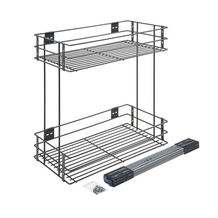 Бутылочница 300 мм с боковым крепл и доводч, вулкан серый, VK-02-300VG