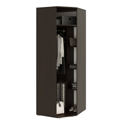 Шкаф угловой Белла, Дуб беленый, Венге