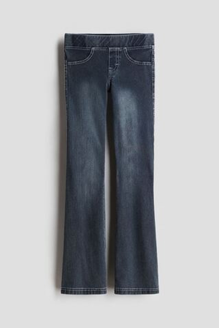 H&M Расклешенные джеггинсы, индиго