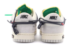 OFF-WHITE x Nike Dunk Low The 50 NO.20 Joint Black Lace Green Buckle Casual Low Panel Shoes