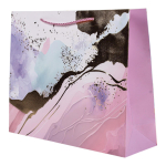 Пакет подарочный "Мрамор" 30*39*11см,тис.золот,паст.цв,ручки-шнурок