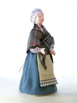 Кукла  коллекционная няня Пушкина Арина Родионовна