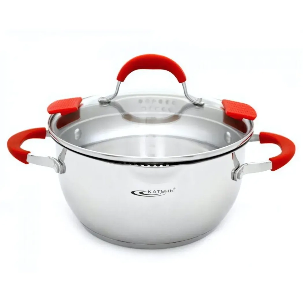 Кастрюля из нержавеющей стали 4л «Аврора» Катунь