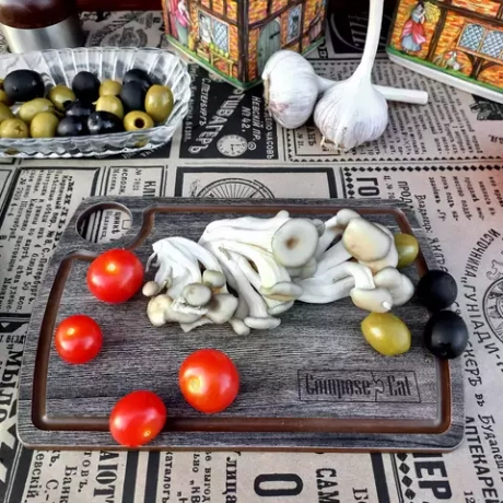 Доска разделочная с желобом 15х22см ComposeEat Fashion дуб мореный