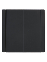 FORTE&PIANO Выключатель 2-клавишный проходной с индикацией 10А FP108 черный IEK