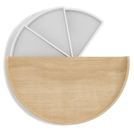 Шкатулка для украшений Moona белая-дерево