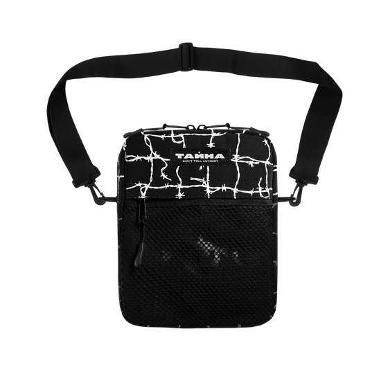 Сумка ТАЙНА через плечо черный/колючка