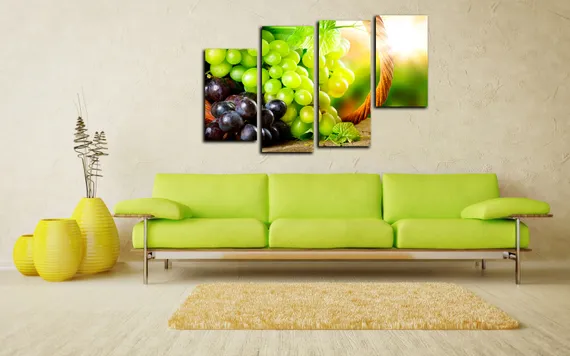 Модульная картина "Виноградный рай"