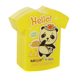 Точилка "Футболка с пандой", 2 отверстия, 1 шт.