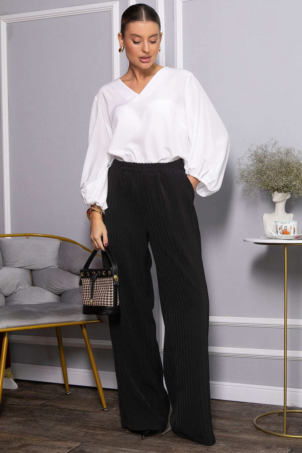 Брюки на резинке Астра (черные) Б14397-30М LT Collection