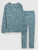 Зеленый костюм для девочки на осень