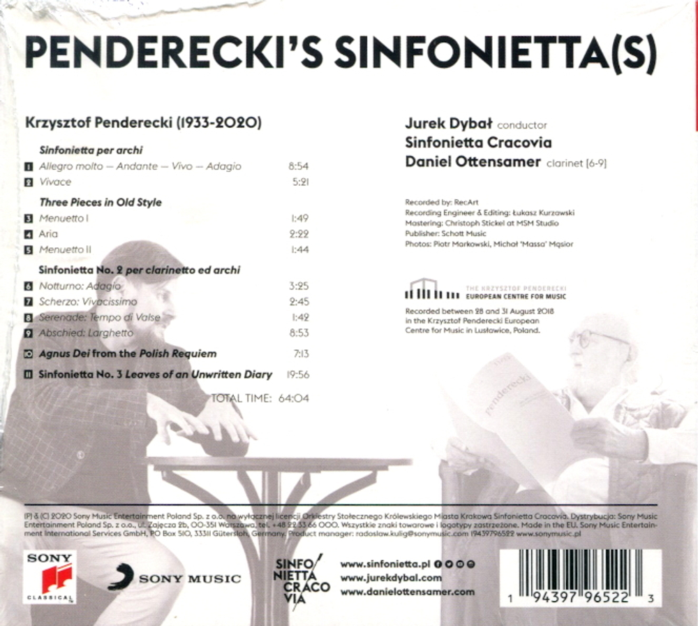 Sinfonietta Cracovia / Penderecki's Sinfonoettas (CD)