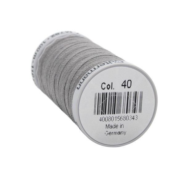 Нитки суперкрепкие Gutermann Extra Strong M782 №40 (100 метров), 5 кат. | 040 пепельно-серый