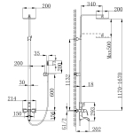 Смеситель Lemark Nubira LM6262ORB для ванны и душа