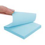 Блок самоклеящийся (стикеры) STAFF STANDARD, ПАСТЕЛЬНЫЙ 76х76 мм, голубой, 100 листов, 116574