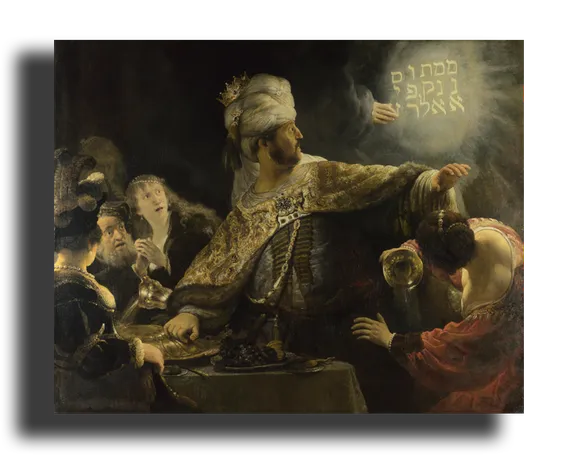 Репродукция " Рембрандт - Пир Валтасара"