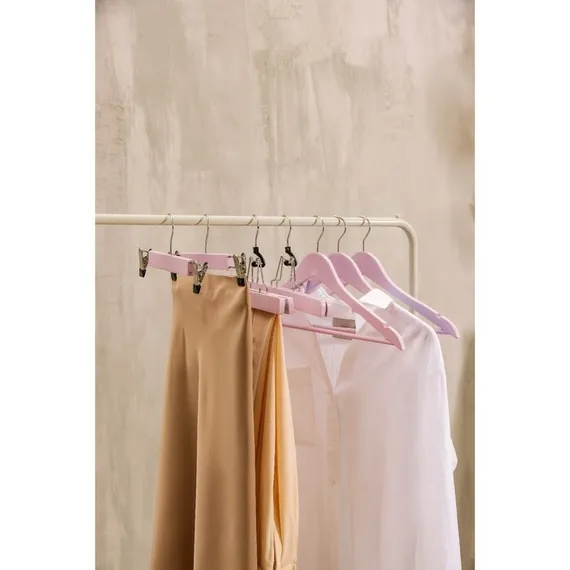 Вешалка деревянная для одежды SAVANNA «Тэри», 44,5×23×1,2 см, цвет сиреневый