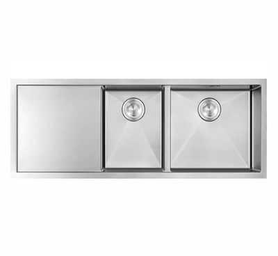 Кухонная мойка, 1200x450x220 мм, 2 чаши