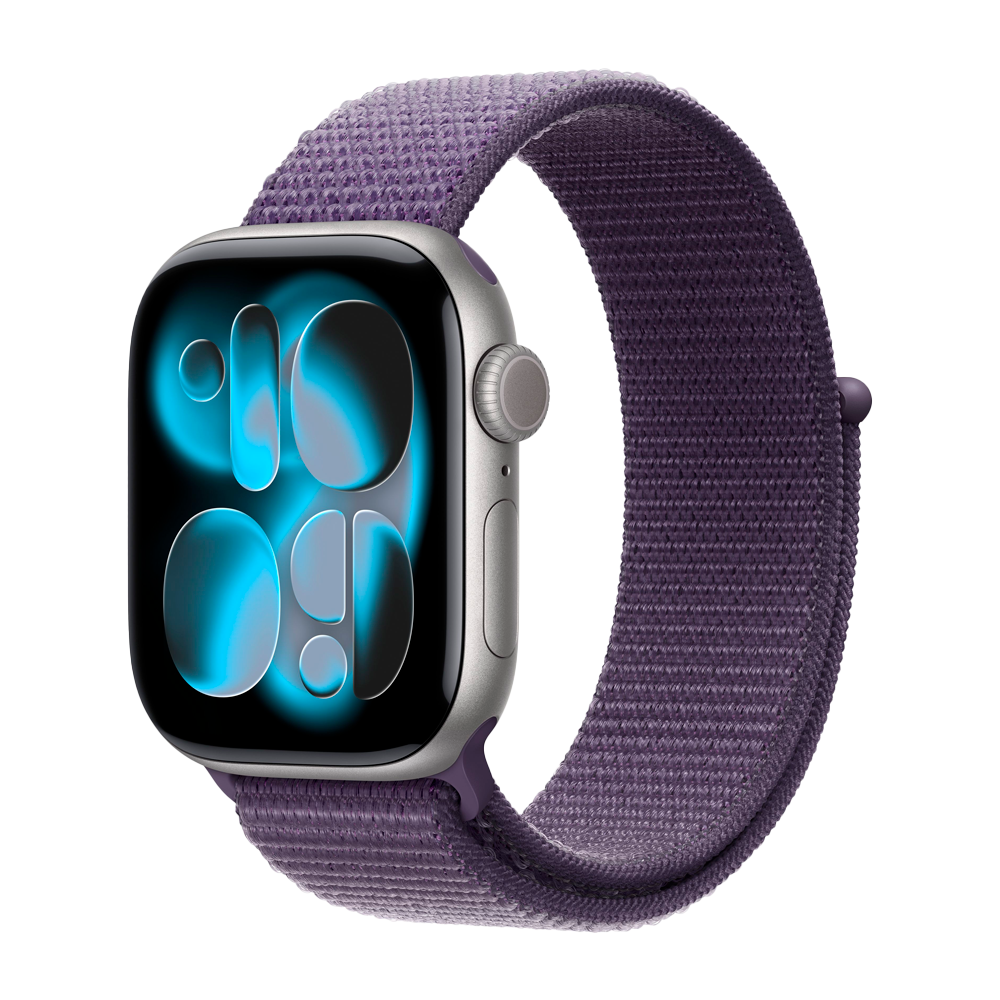 Умные часы Apple Watch Series 11 GPS, 42mm, Space Gray Aluminium Case with Purple Fog Sport Loop
