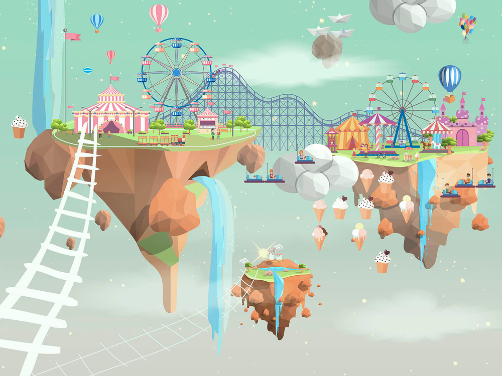 Дизайнерские обои Wall Street Flying Hill