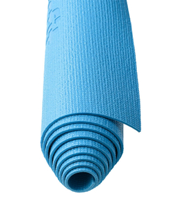 Коврик для йоги и фитнеса FM-101, PVC, 183x61x0,3 см, синий