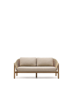 Двухместный диван Galea из тикового дерева и синтетического ротанга 170,5 см