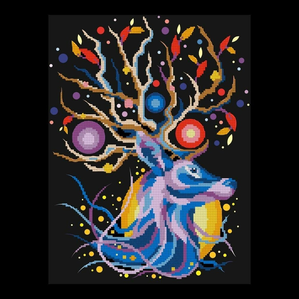 Алмазная мозаика 30*40см "Олень" (Lori)