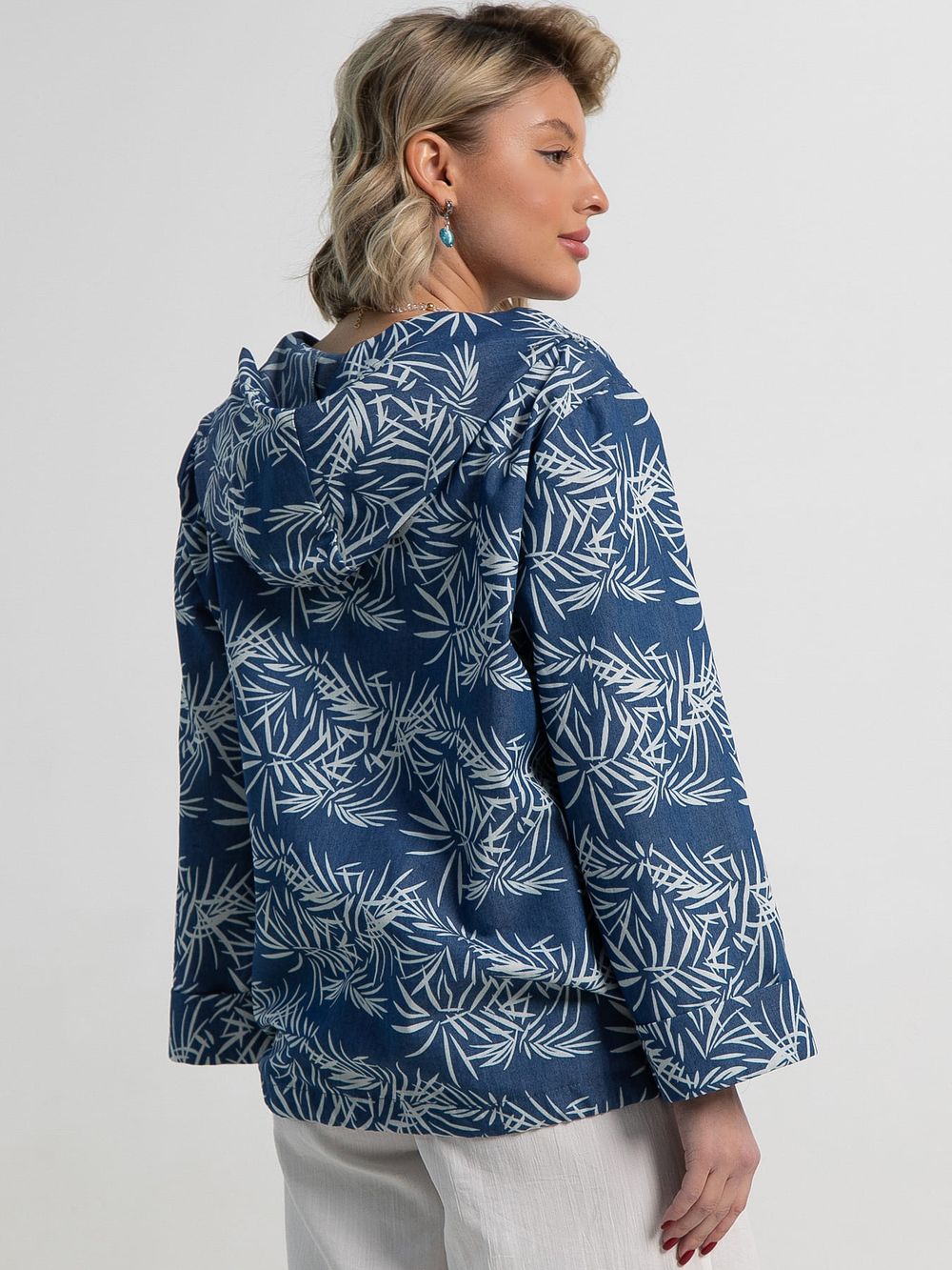 Пыльник Летний день (бело-синий) Б15182-8М LT Collection