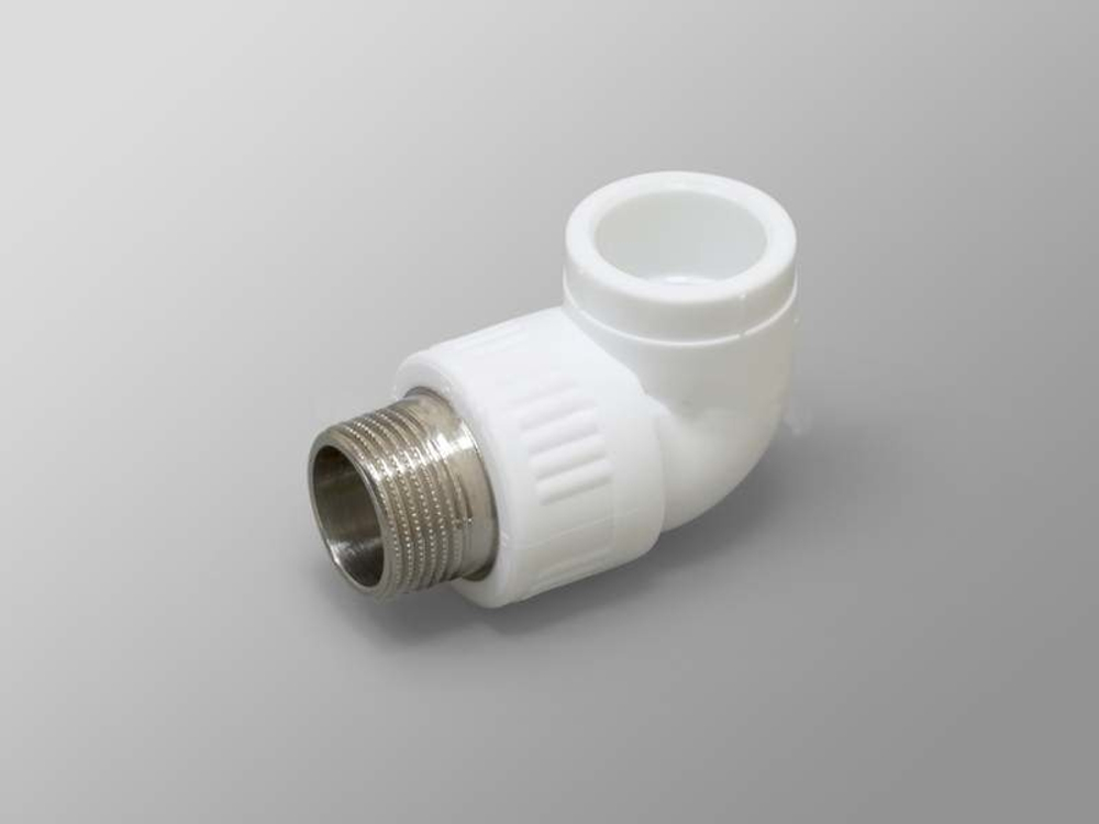 Угол 90° ППР комбинированный (W) - 25 x 3/4" НР FUSITEK