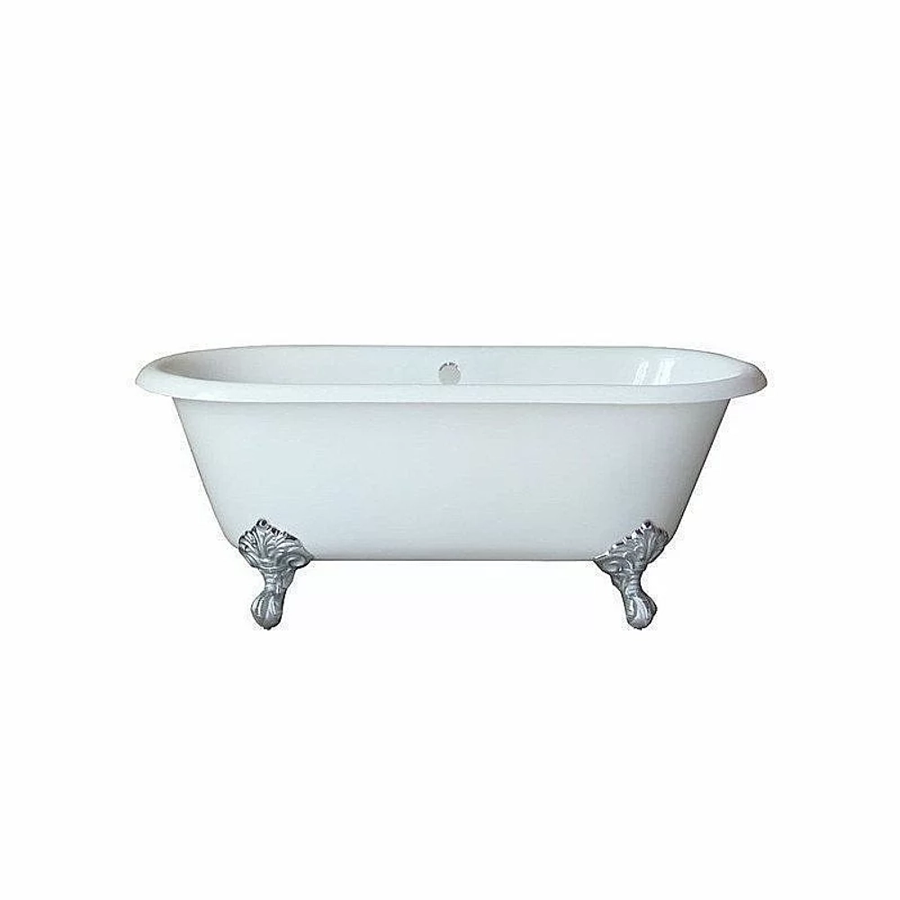 Ванна чугунная Magliezza Patricia 183х80 белая/ножки хром