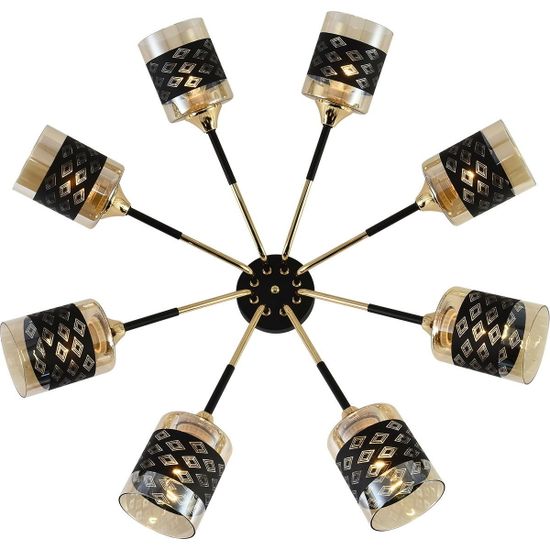 Люстра потолочная Reluce E27 01355-0.3-08 BK+FGD