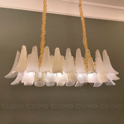 Люстра Cloyd WASABI C8 / шир. 111 см - керамика - золото (арт.11328)