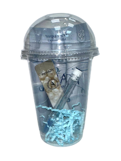 Бьюти-коктейль с щеточкой в колбе (голубой)