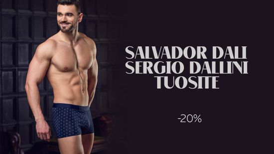 Скидка 20% на нижнее белье Salvador Dali, Sergio Dallini, Tuosite 💪