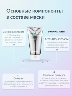 Очищающая пилинг-маска со спикулами MEDI-PEEL Herbal Peel Tox PRO (120 мл.)