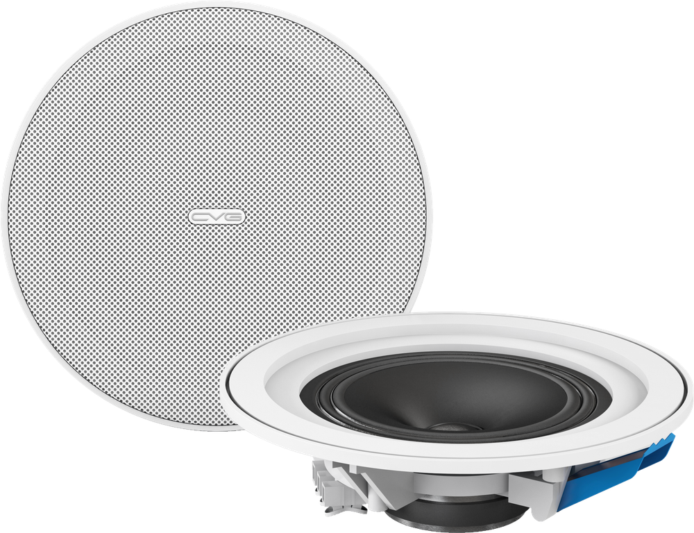 CVGAUDIO CPA5TW Встраиваемый 5" широкополосный громкоговоритель, 3/6W-100V, круглый, безрамочный, белый