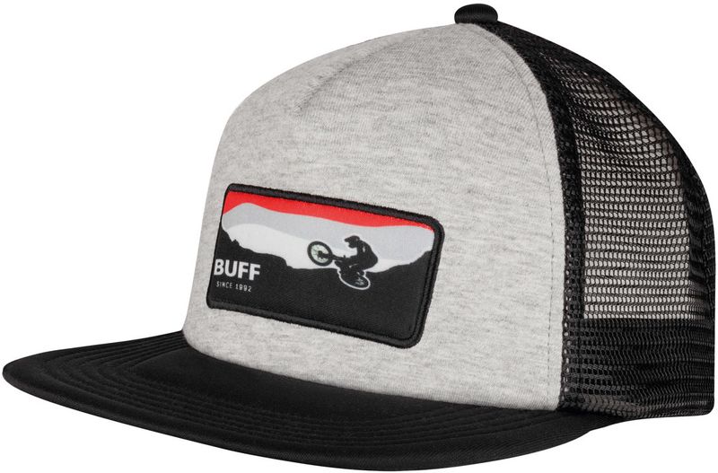 Кепка с прямым козырьком детская Buff Trucker Cap Rift Black Фото 1