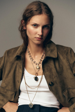 ZARA НАБОР ИЗ 3 КОМБИНИРОВАННЫХ ЦЕПОЧЕК С МОНЕТАМИ, ЗОЛОТОЙ/СЕРЕБРЯНЫЙ