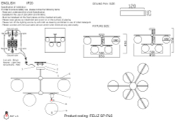 Люстра Crystal Lux FELIZ SP-PL6 BRONZE/WHITE