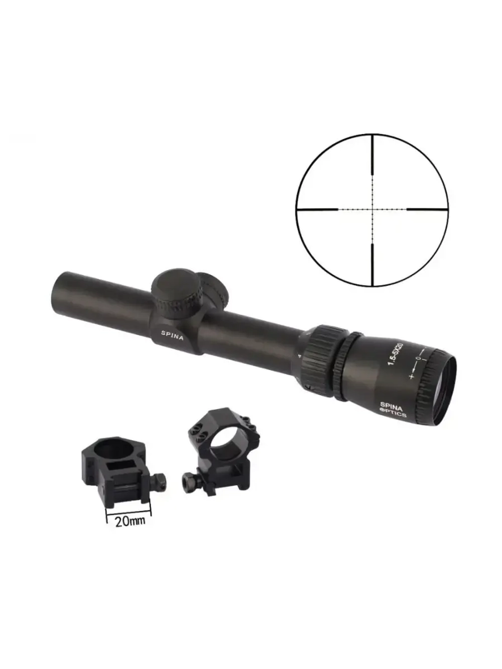 Прицел оптический (Spina Optics) Загонник 1.5-5x20