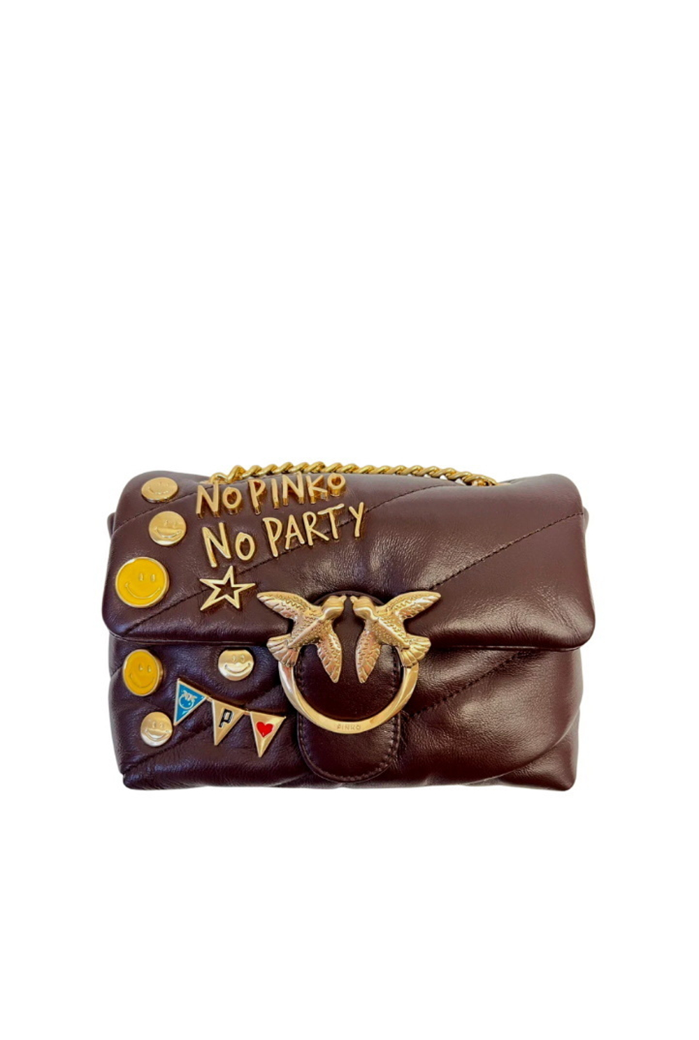 MINI LOVE BAG PUFF PARTY – cordovan tan