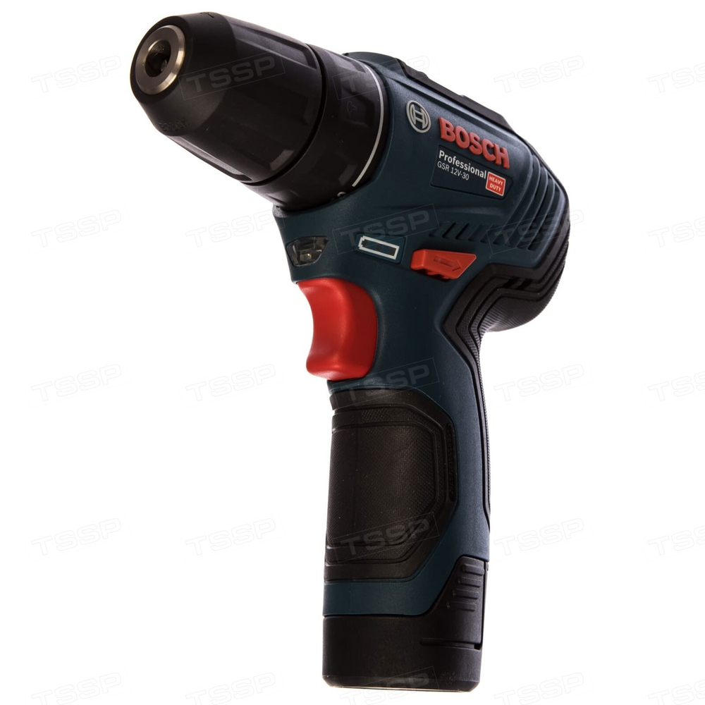 Дрель-шуруповёрт Bosch GSR 12V - 30 06019G9000 (2.0 Ач x 2 шт, Li-Ion, 12 В, кейс)