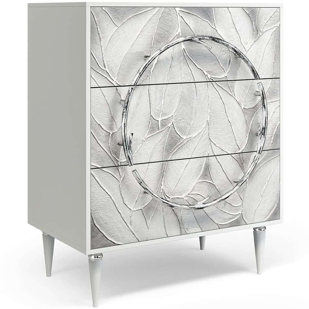 Ручка мебельная Арт Ринг левая Античное серебро